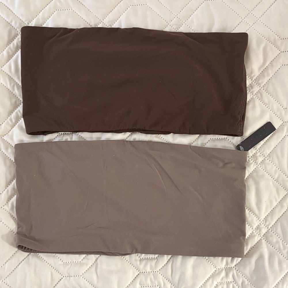 SKIMS Brown and Tan Bandeaus